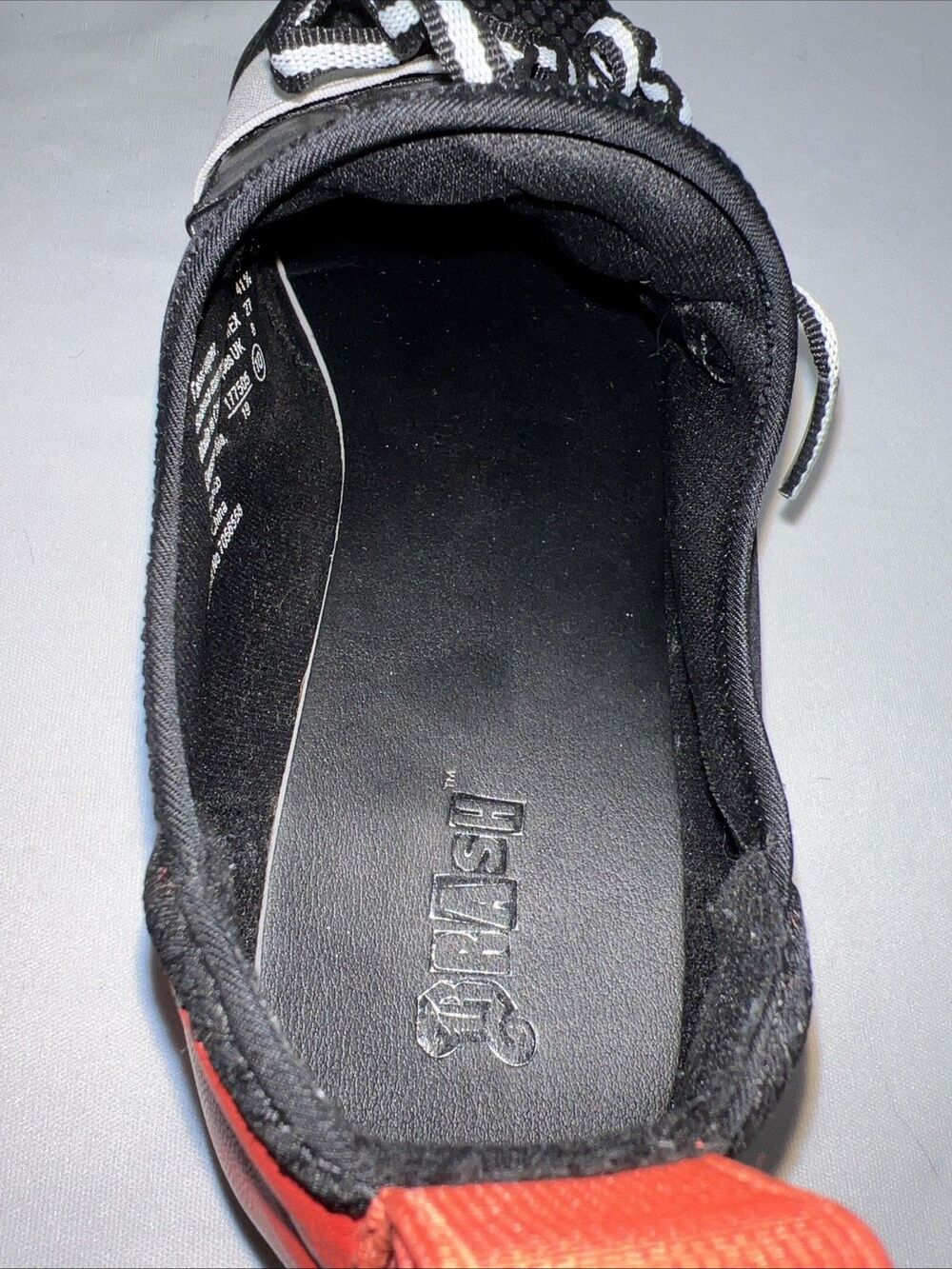 Brash Black Red Gray White Ladies Cody Multicolor Sneaker, Size 10 Slip On - Picture 7 of 7
